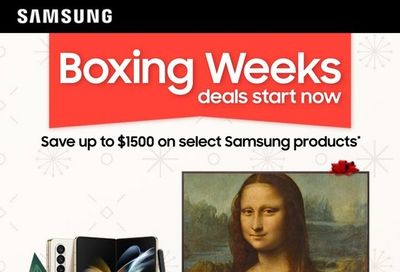 Samsung Canada Boxing Week Deals Start Now Flyer December 16 to January 5