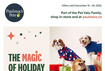Paulmac's Pets Flyer December 15 to 24