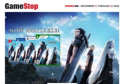 GameStop Flyer December 16 to 22