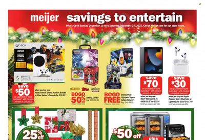 Meijer (IL, IN, KY, MI, OH, WI) Weekly Ad Flyer Specials December 18 to December 24, 2022