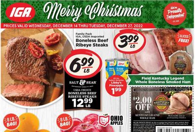 IGA (KY) Weekly Ad Flyer Specials December 14 to December 27, 2022