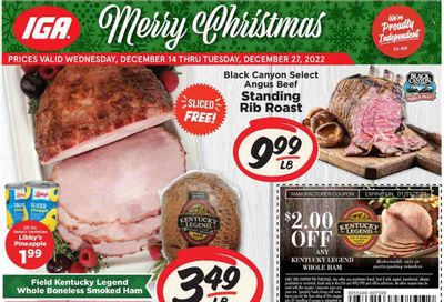 IGA (IN) Weekly Ad Flyer Specials December 14 to December 27, 2022