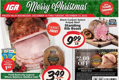 IGA (IL) Weekly Ad Flyer Specials December 14 to December 27, 2022