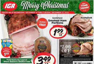 IGA (IN) Weekly Ad Flyer Specials December 14 to December 27, 2022