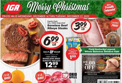 IGA (TN) Weekly Ad Flyer Specials December 14 to December 27, 2022