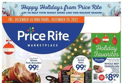 Price Rite (CT, MA, MD, NH, NJ, NY, PA, RI) Weekly Ad Flyer Specials December 16 to December 29, 2022