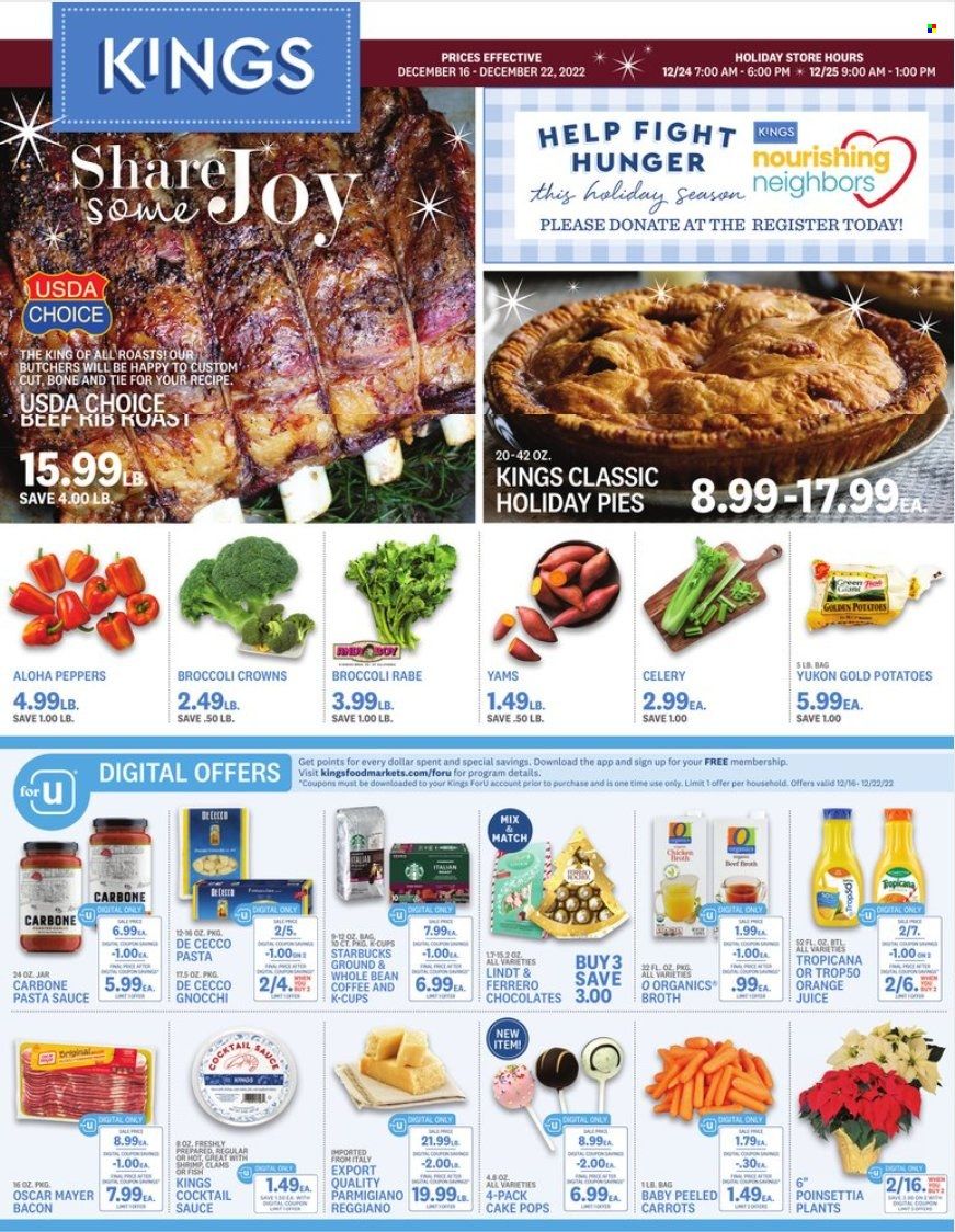 Kings Food Markets (CT, NJ, NY) Weekly Ad Flyer Specials December 16 to December 22, 2022