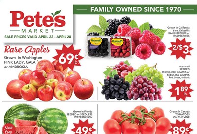 Pete's Fresh Market Weekly Ad & Flyer April 22 to 28