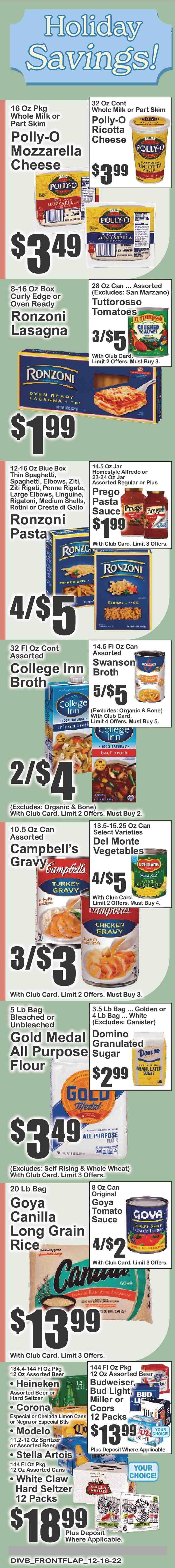 Food Universe (NY) Weekly Ad Flyer Specials December 16 to December 22, 2022