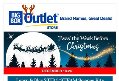 Big Box Outlet Store Flyer December 18 to 24