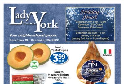 Lady York Foods Flyer December 19 to 25