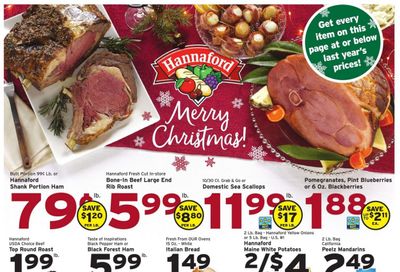 Hannaford (NY) Weekly Ad Flyer Specials December 18 to December 24, 2022