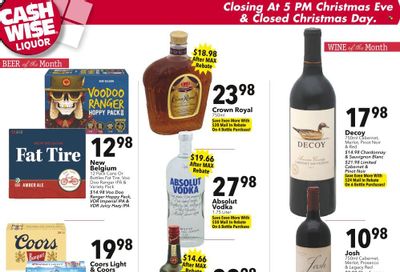 Cash Wise Liquor Only (MN) Weekly Ad Flyer Specials December 18 to December 24, 2022