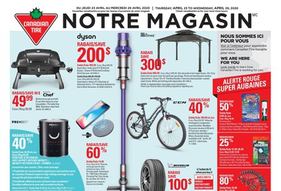 Canadian Tire (QC) Flyer April 23 to 29