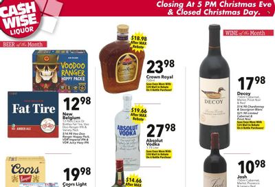 Cash Wise Liquor Only (MN) Weekly Ad Flyer Specials December 18 to December 24, 2022