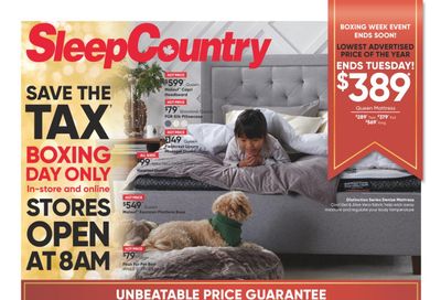 Sleep Country Flyer December 21 to 27