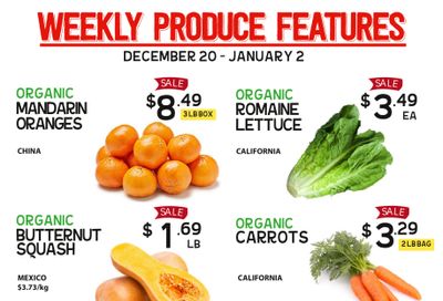Pomme Natural Market Weekly Produce Flyer December 20 to January 2