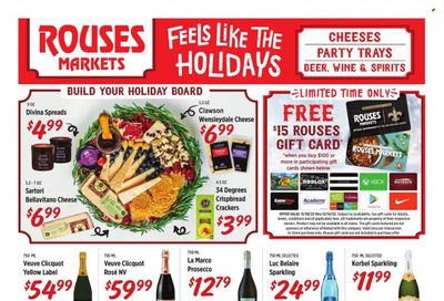 Rouses Markets (LA) Weekly Ad Flyer Specials November 30 to December 28, 2022