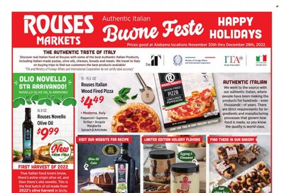 Rouses Markets (AL) Weekly Ad Flyer Specials November 30 to December 28, 2022