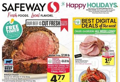 Safeway (CO) Weekly Ad Flyer Specials December 21 to December 25, 2022