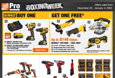 Home Depot Pro Flyer December 22 to January 4