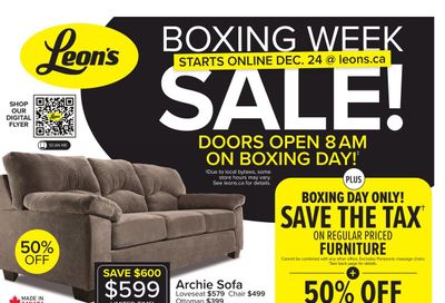 Leon's Boxing Week Sale Flyer December 24 to January 4