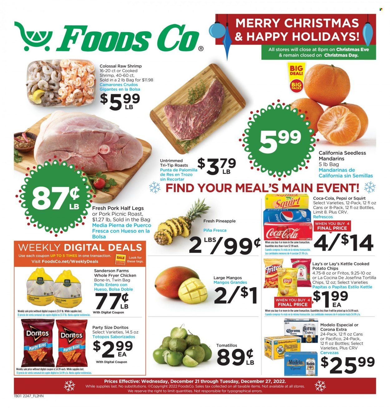 Foods Co (CA, OH, VA) Weekly Ad Flyer Specials December 21 to December 27, 2022
