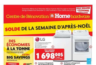 Home Hardware Building Centre (QC) Flyer December 22 to January 4