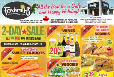 Foodsmiths Flyer December 22 to 29