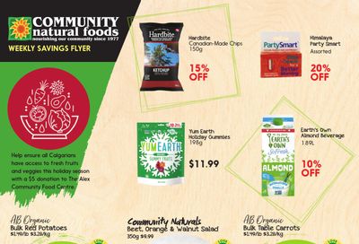 Community Natural Foods Flyer December 22 to 28
