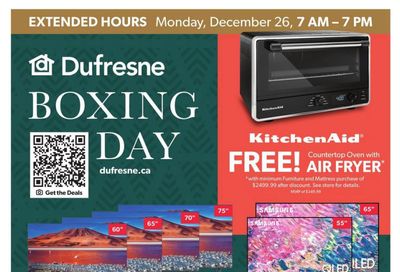 Dufresne Boxing Day Flyer December 26 to January 11