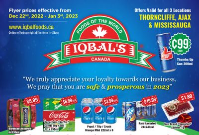 Iqbal Foods Flyer December 22 to January 3