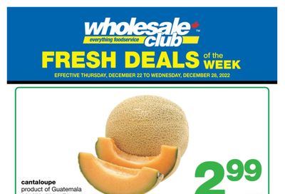 Wholesale Club (Atlantic) Fresh Deals of the Week Flyer December 22 to 28