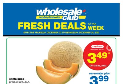 Wholesale Club (ON) Fresh Deals of the Week Flyer December 22 to 28