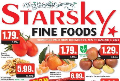 Starsky Foods Flyer December 22 to January 4