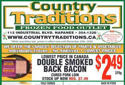 Country Traditions Flyer December 22 to 29