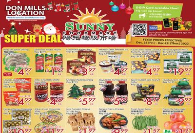 Sunny Foodmart (Don Mills) Flyer December 23 to 29