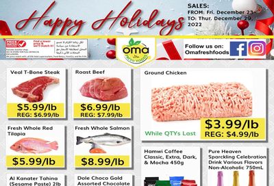Oma Fresh Foods Flyer December 23 to 29