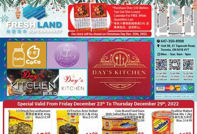 FreshLand Supermarket Flyer December 23 to 29