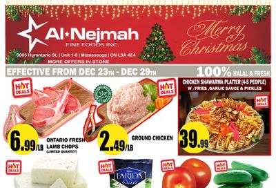 Alnejmah Fine Foods Inc. Flyer December 23 to 29