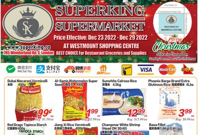 Superking Supermarket (London) Flyer December 23 to 29