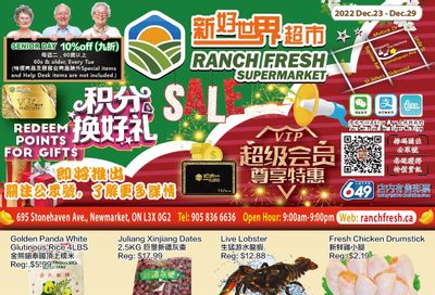 Ranch Fresh Supermarket Flyer December 23 to 29