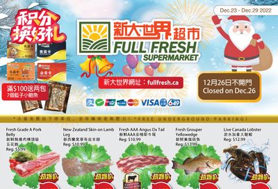 Full Fresh Supermarket Flyer December 23 to 29