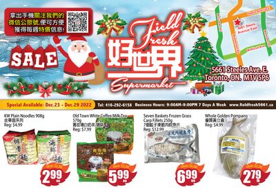 Field Fresh Supermarket Flyer December 23 to 29