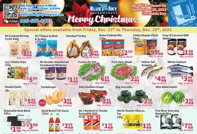 Blue Sky Supermarket (Pickering) Flyer December 23 to 29