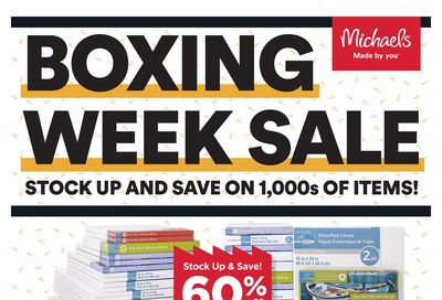 Michael's Boxing Week Sale Flyer December 23 to 29