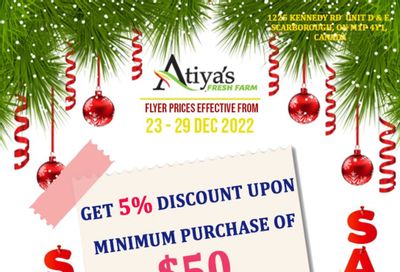 Atiya's Fresh Farm Flyer December 23 to 29