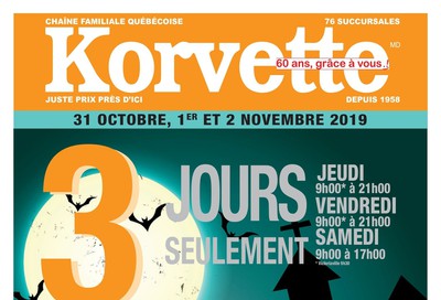 Korvette 3-Days Flyer October 31 to November 2
