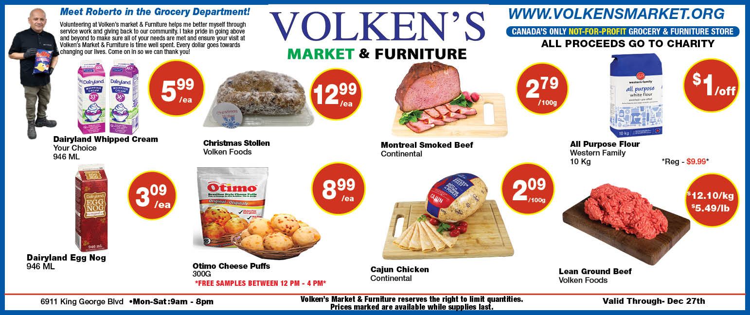 Volken's Market & Furniture Flyer December 21 to 27