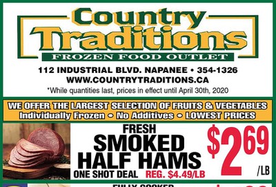 Country Traditions Flyer April 23 to 30